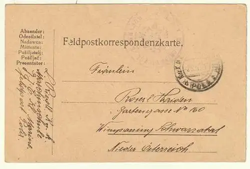 Feldpostkorrespondenzkarte.