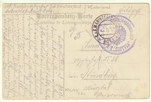 Pola, K. und K. Bezirkshauptmannschaft - I. R. Capitanato Distrettuale.