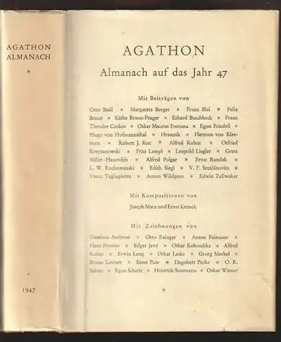 AGATHON. Almanach auf das Jahr 47 des... 1947