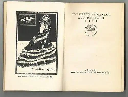 Hyperion-Almanach auf das Jahr 1911.