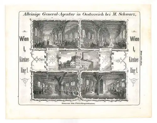 Alleinige General-Agentur in Oesterreich bei M. Schwarz., Wien I, Kärntner-Ring 