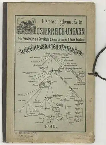 Historisch schemat. Karte Österreich-Ungarn. Die Entwicklung u. Gestaltung d. Mo