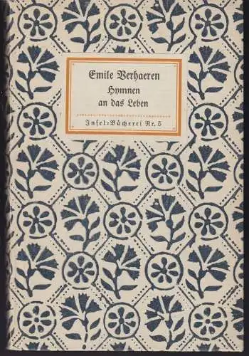 VERHAEREN, Hymnen an das Leben. Deutsche... 1928