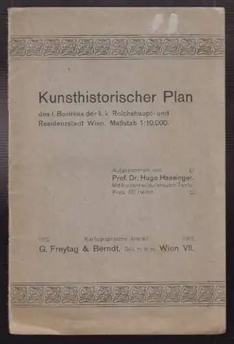 Kunsthistorischer Plan des I. Bezirkes der k.k. Reichshaupt- und Residenzstadt W