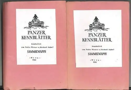 Panzer Kennblätter. [2] Sammelmapp[en]. WIENER, Fritz - HAHN, Herbert.