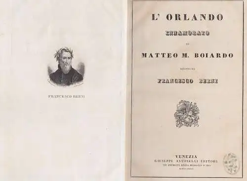 BOIARDO, L'Orlando innamorato. 1834