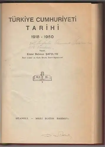 SAFOLYO, Türkiye Cumhuriyeti Tarihi 1918-1950. 1950