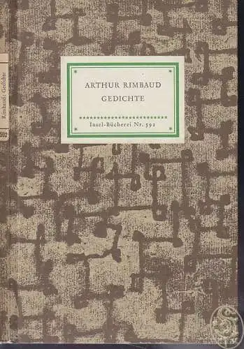 RIMBAUD, Gedichte. Übertr. von K. L. Ammer. Mit... 1954
