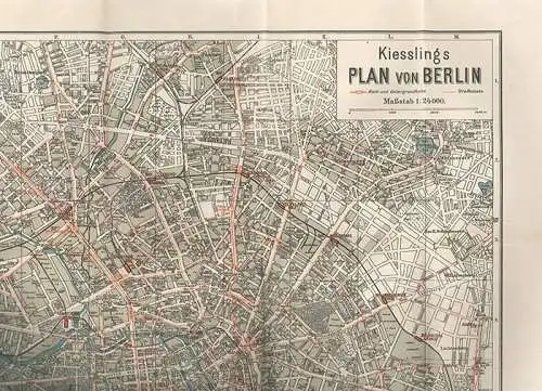 Kiesslings Plan von Berlin, nebst Straßenverzeichnis.