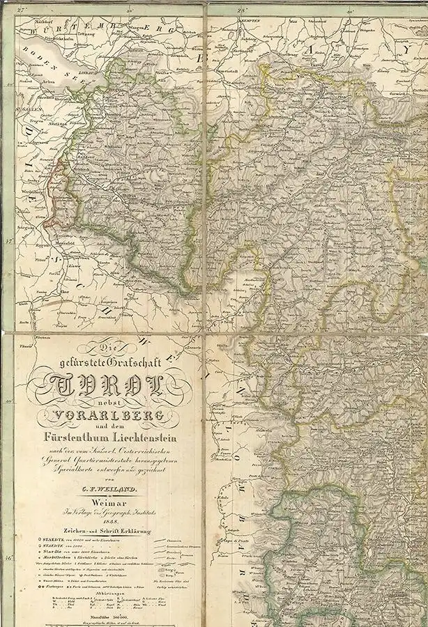Die gefürstete Grafschaft Tirol nebst Vorarlberg und dem Fürstenthum Liechtenste 1
