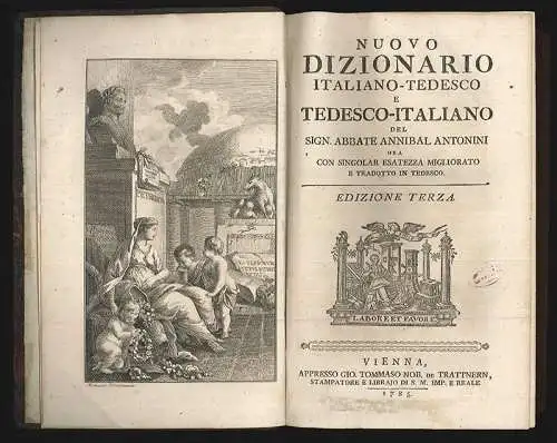 Nuovo Dizionario Italiano-Tedesco e Tedesco-Italiano. Ora con singolar esatezza