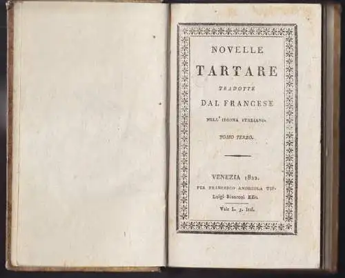 Novelle Tartare. Tradotte dal francese. Nell'... 1822