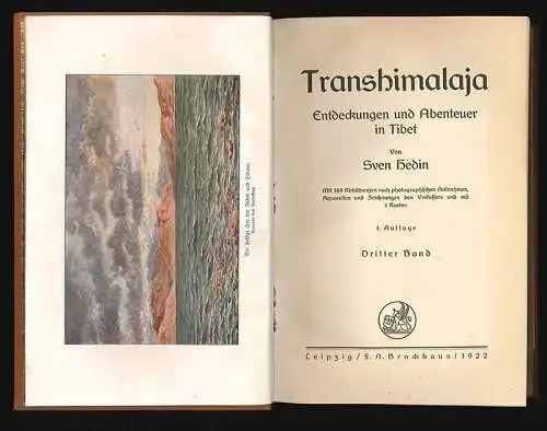 Transhimalaja. Entdeckungen und Abenteuer in Tibet. HEDIN, Sven. 0484-19