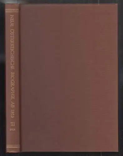 Neue österreichische Biographie ab 1815. Große Österreicher