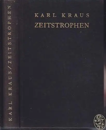 Zeitstrophen. KRAUS, Karl.