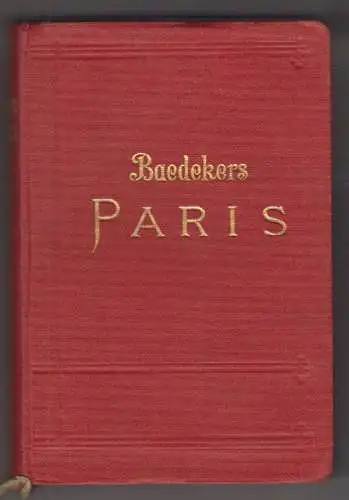 BAEDEKER, Paris und Umgebung. Handbuch für... 1923