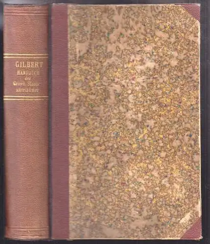 Handbuch der griechischen Staatsalterthümer. GILBERT, Gustav.