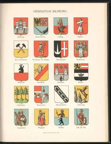 Städte-Wappen von Österreich-Ungarn. STRÖHL, Hugo Gerard.