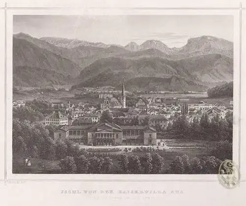 Ischl von der Kaiservilla aus. (Oesterreich ob der Enns).