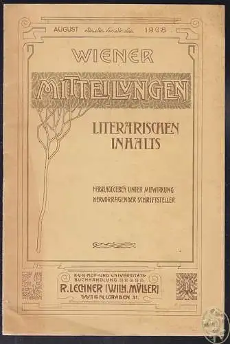 Wiener Mitteilungen aus dem Gebiete der Literatur, Kunst, Kartographie und Photo