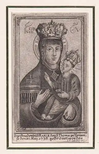 Das Gnadenbild MARIAE bey S. Thoma zu Brünn, so den 10. May 1736 gekröne 1098-21