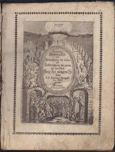 SUCQUET, Andächtige Gedancken zur Vermeidung... 1681