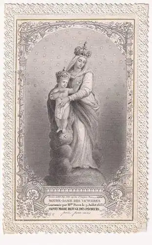 Notre-Dame des Victoires Couronné par Mfr. Pacca, le 9 Juillet 1853. Sainte Mari