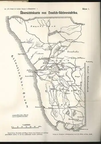 Die Kämpfe der deutschen Truppen in Südwestafrika. Auf Grund amtlichen Materials