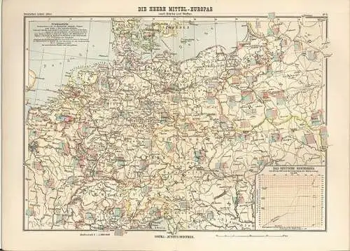 Justus Perthes` Deutscher Armee-Atlas. LANGHANS, Paul.