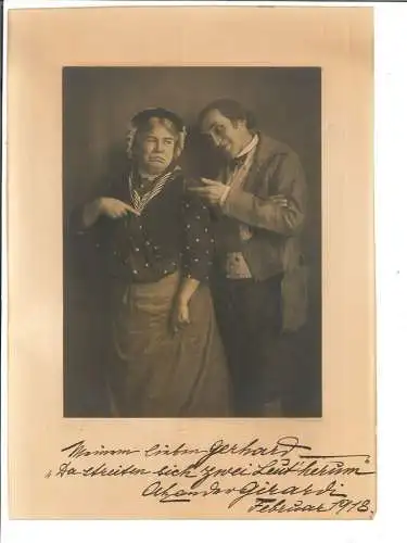 Original-Photographie mit eigenhändiger Widmung. GIRARDI, Alexander, Schauspiele