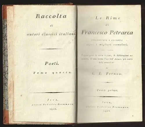 Le Rime di Francesco Petrarca riscontrate e corrette sopra i migliori esemplari.