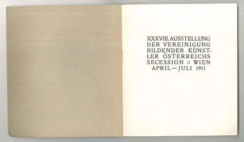 XXXVIII. Ausstellung der Vereinigung bildender Künstler Österreichs Secession. W