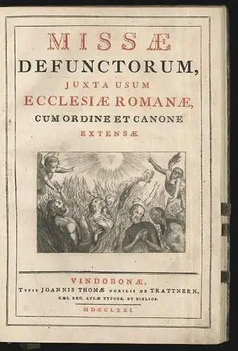 Missae Defunctorum, juxta usum ecclesiae romanae, cum ordine et canone e 0809-23