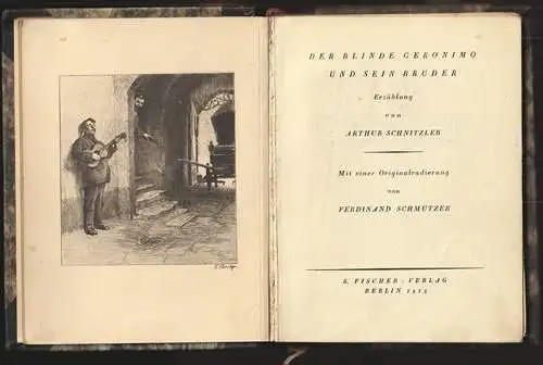 Der blinde Geronimo und sein Bruder. SCHNITZLER, Arthur. 1829-23