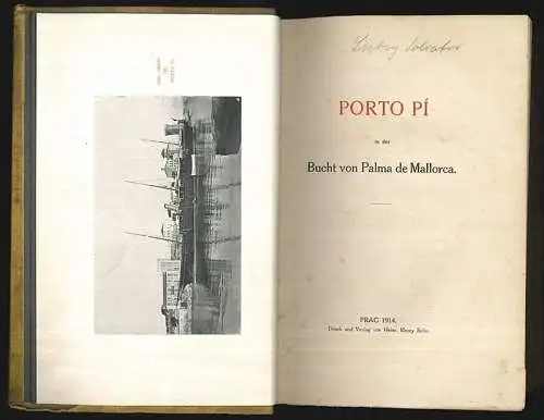 Porto Pi in der Bucht von Palma de Mallorca. [LUDWIG SALVATOR, Erzherzog v. Öste