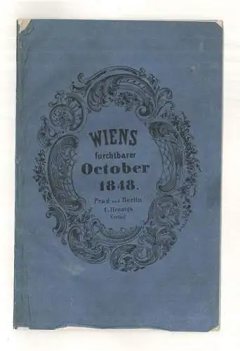 Wiens furchtbarer Oktober 1848. Die Belagerung, Vertheidigung und Einnahme der ö