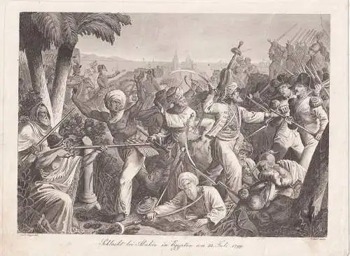 Schlacht bei Abukir in Egypten am 25. Juli 1799. MEHL, F.