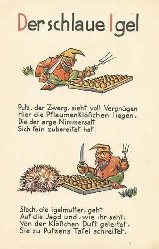 Der schlaue Igel und andere Geschichten. Ein Bilderbuch von Max Fleischhaker. FL