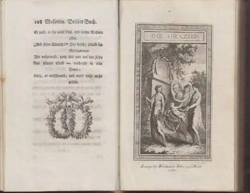 Musarion, oder die Philosophie der Grazien. Ein Gedicht, in drey Büchern. [WIELA