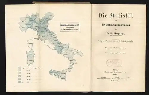 Die Statistik und die Socialwissenschaften. MORPURGO, Emilio.