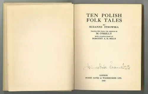 Ten Polish Folk Tales. Translated from the french by M. O`REILLY, with illustrat