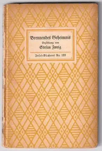 Brennendes Geheimnis. Erzählung. ZWEIG, Stefan.