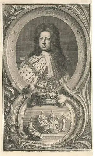 King George I. HOUBRACKEN, J[acobus] - KNELLER, G[odfrey] (nach).