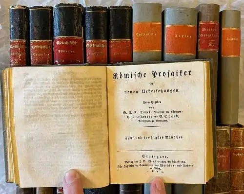 GRIECHISCHE PROSAIKER IN NEUEN ÜBERSETZUNGEN. TAFEL, G. J. F. - OSIANDER, C.N. -