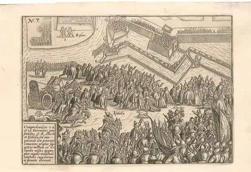 Comprehendens 24 et 25 Decembris presentibus S.M. Alberto et Isabella, sed cum i