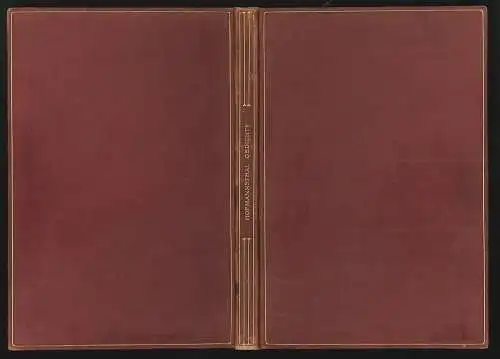 Die gesammelten Gedichte. HOFMANNSTHAL, Hugo von.