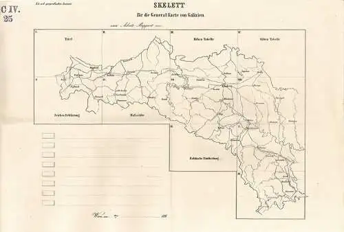 General-Karte des Königreiches Galizien und des Herzogthumes Bukowina.