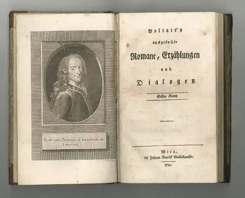 Voltair`s ausgesuchte Romane, Erzählungen und Dialogen. VOLTAIRE (Francois Marie