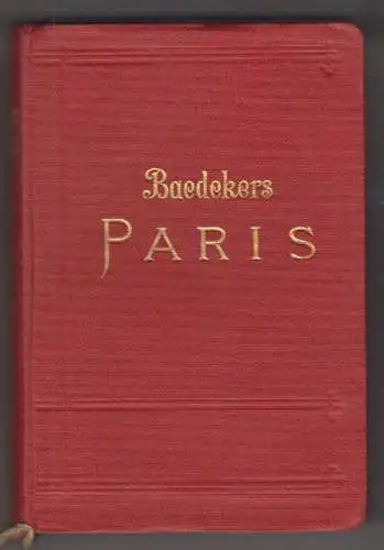BAEDEKER, Paris und Umgebung. Handbuch für... 1923