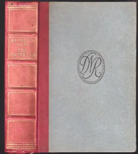 Der Untertan. Roman. MANN, Heinrich.